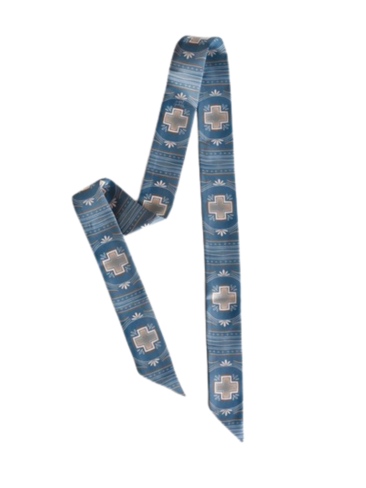 Blue Bonnet Silk Twilly