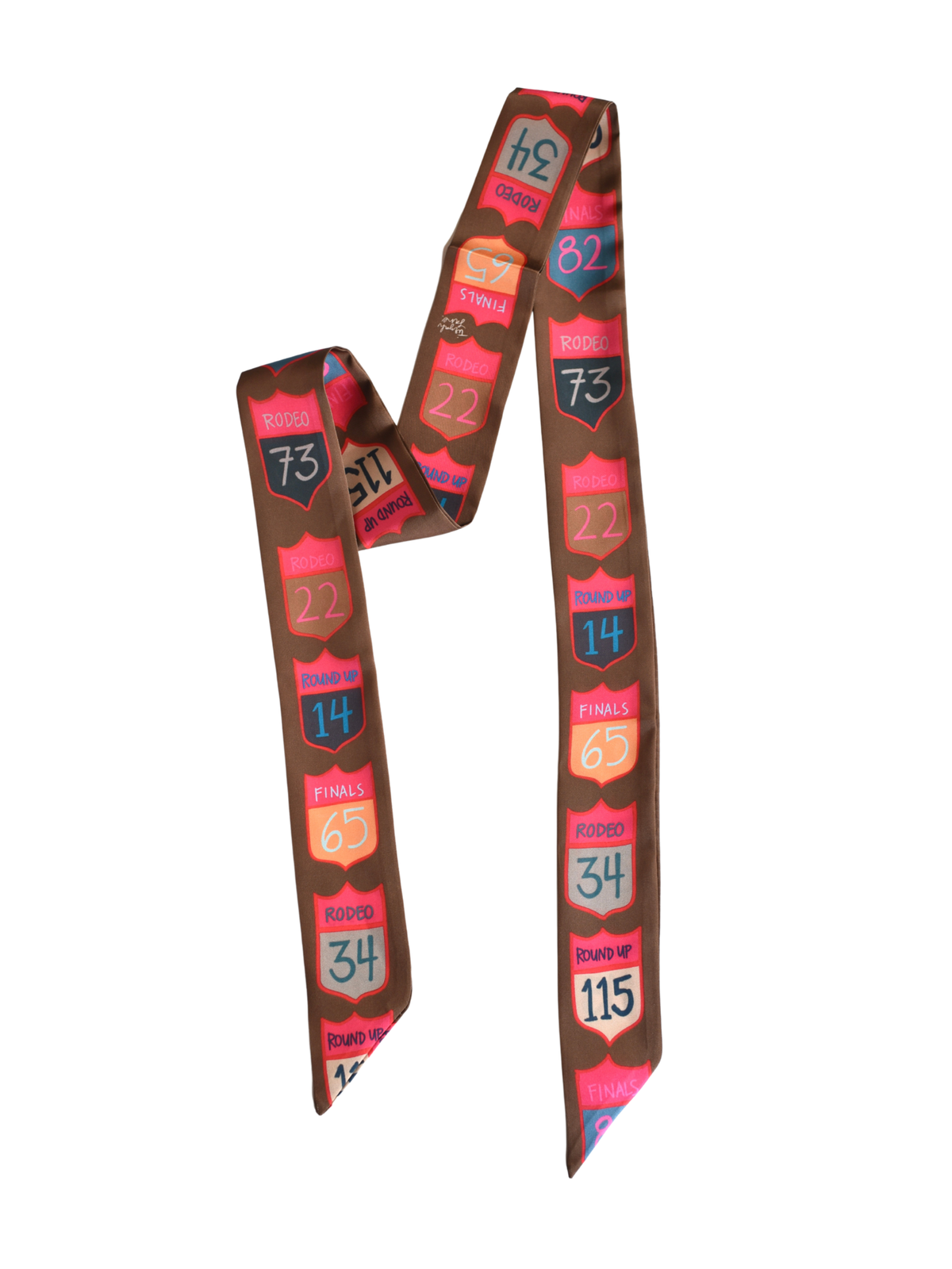 Rodeo Back Numbers Silk Twilly