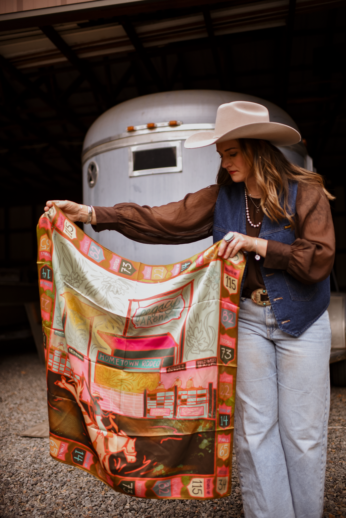 Night at the Arena - Mulberry Silk Wild Rag
