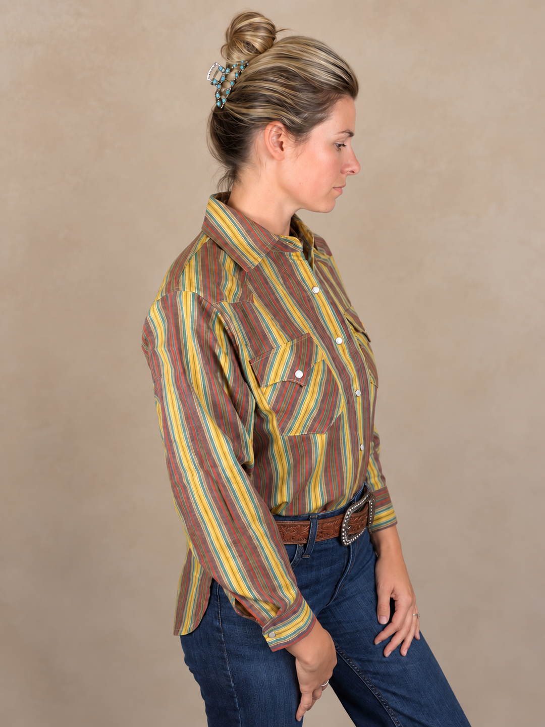 The Sunset Stripe Pearl Snap