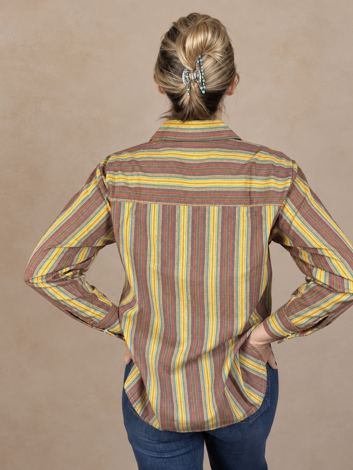 The Sunset Stripe Pearl Snap