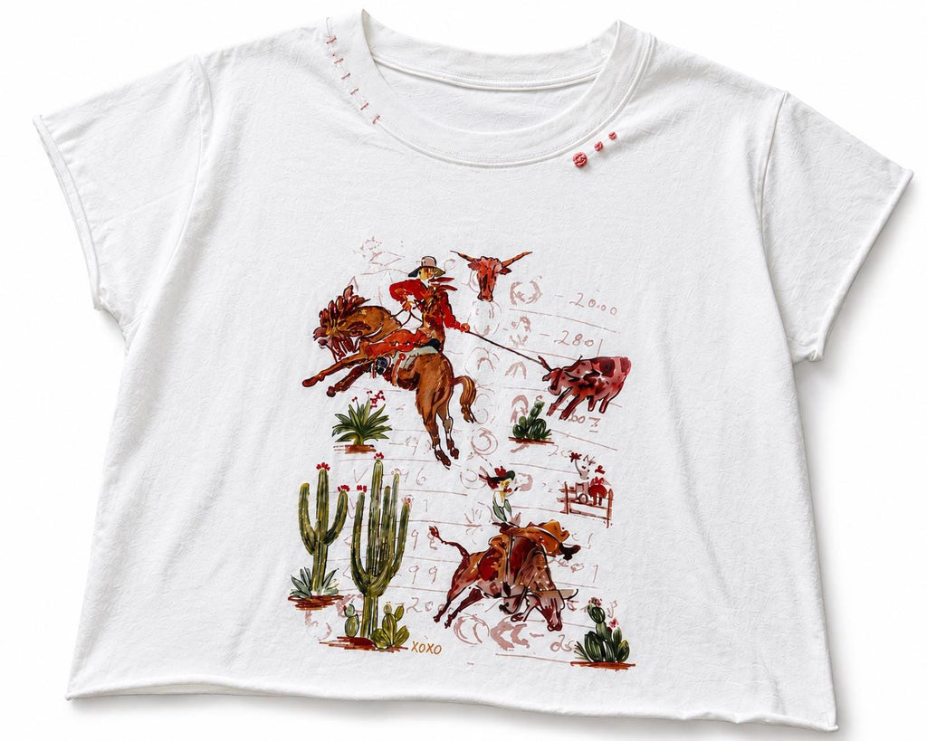 Desert Cowgirl Crop Tee