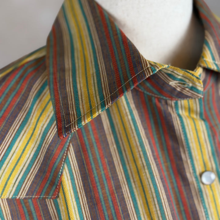 The Sunset Stripe Pearl Snap