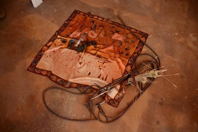 Round Up Floral Cattle Cowgirl Western Wild Rag