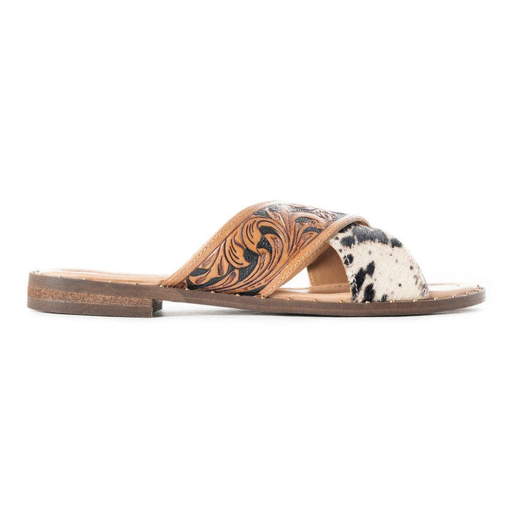 Chappy Western Hand-Tooled Sandals