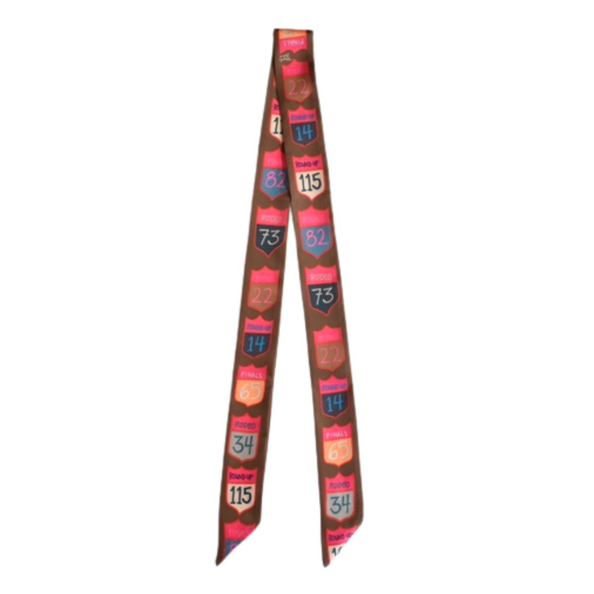 Rodeo Back Numbers Silk Twilly