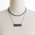 Sterling Silver Navajo Pearls with Turquoise - 4mm
