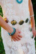 Turquoise Stone Stacked Bracelet