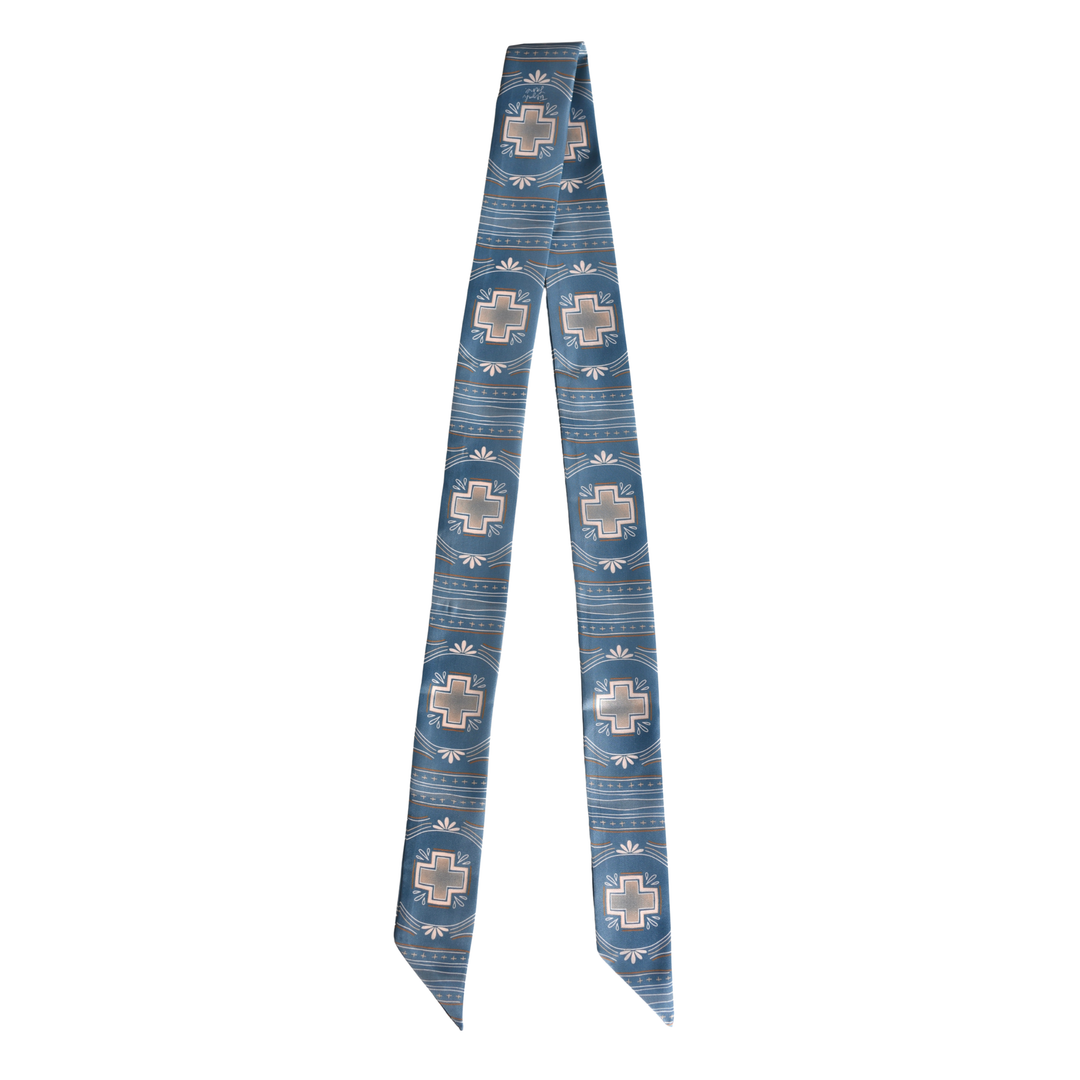 Blue Bonnet Silk Twilly