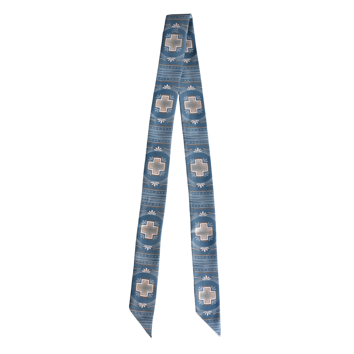 Blue Bonnet Silk Twilly