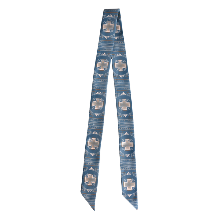 Blue Bonnet Silk Twilly