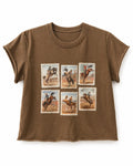 Bronc Postage Stamp Western Tee