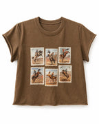 Bronc Postage Stamp Western Tee