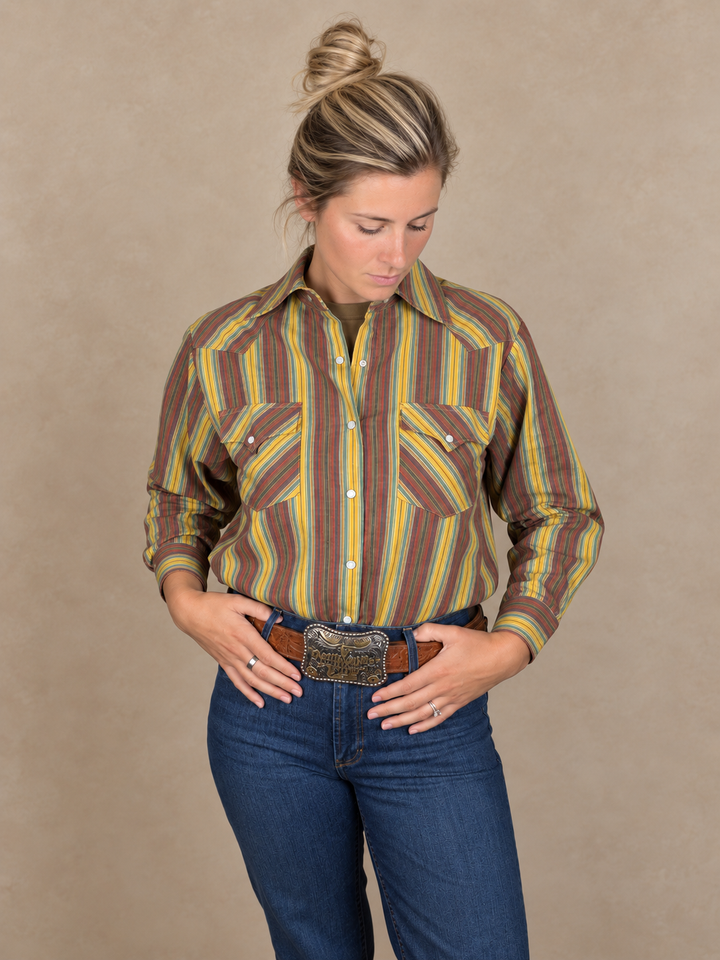The Sunset Stripe Pearl Snap