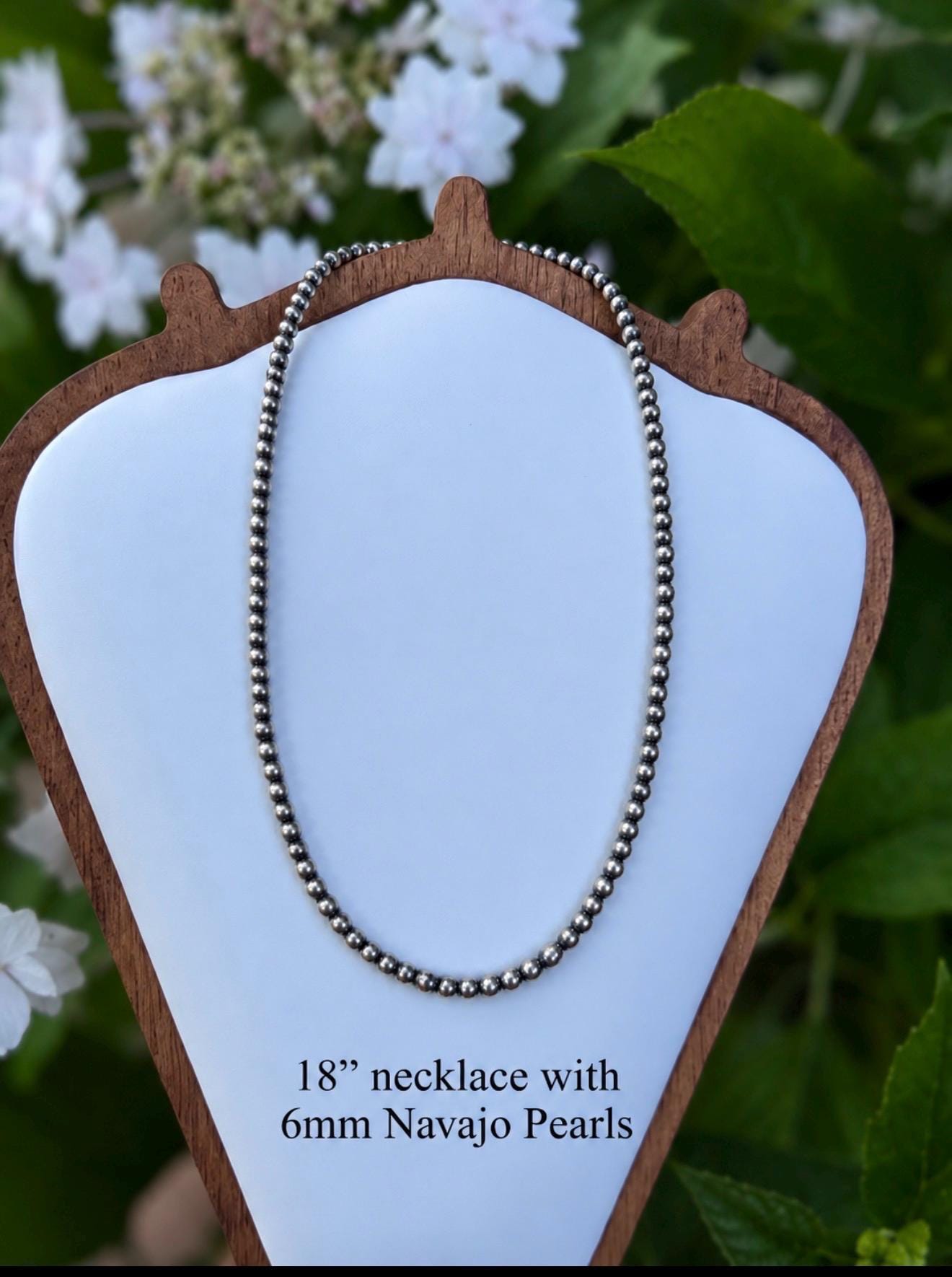 Sterling Sliver Navajo Pearls - 6mm