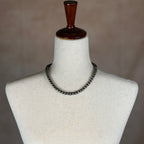 Navajo-Inspired Pearl Necklace | 16” Short | 8mm