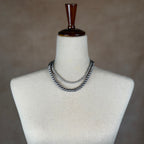 Blackened Silver Spur Layered Necklace Set NEW