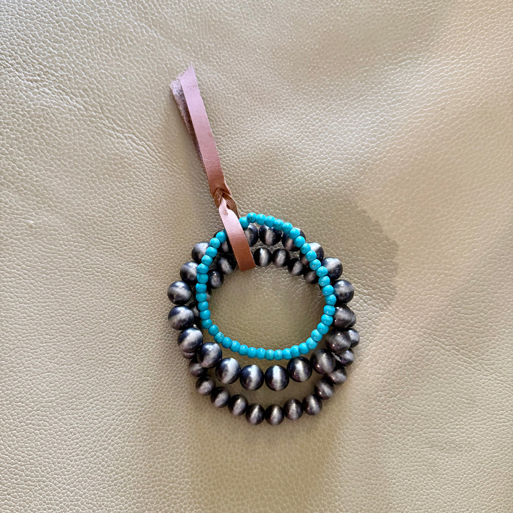 Turquoise Stone Stacked Bracelet