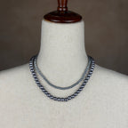 Blackened Silver Spur Layered Necklace Set NEW