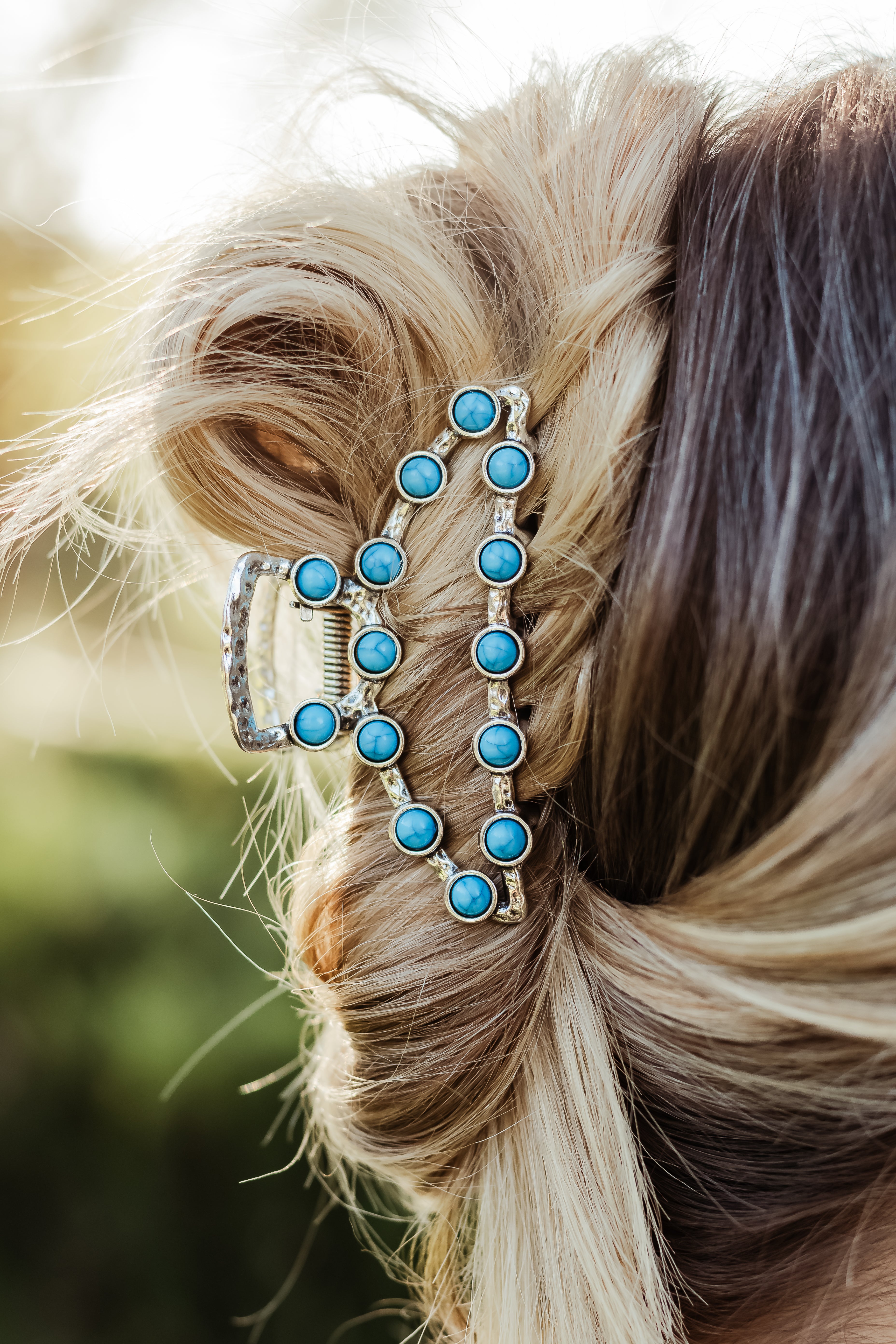 Cowgirl Turquoise Claw Clip