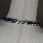 Blackened Silver Spur Layered Necklace Set NEW