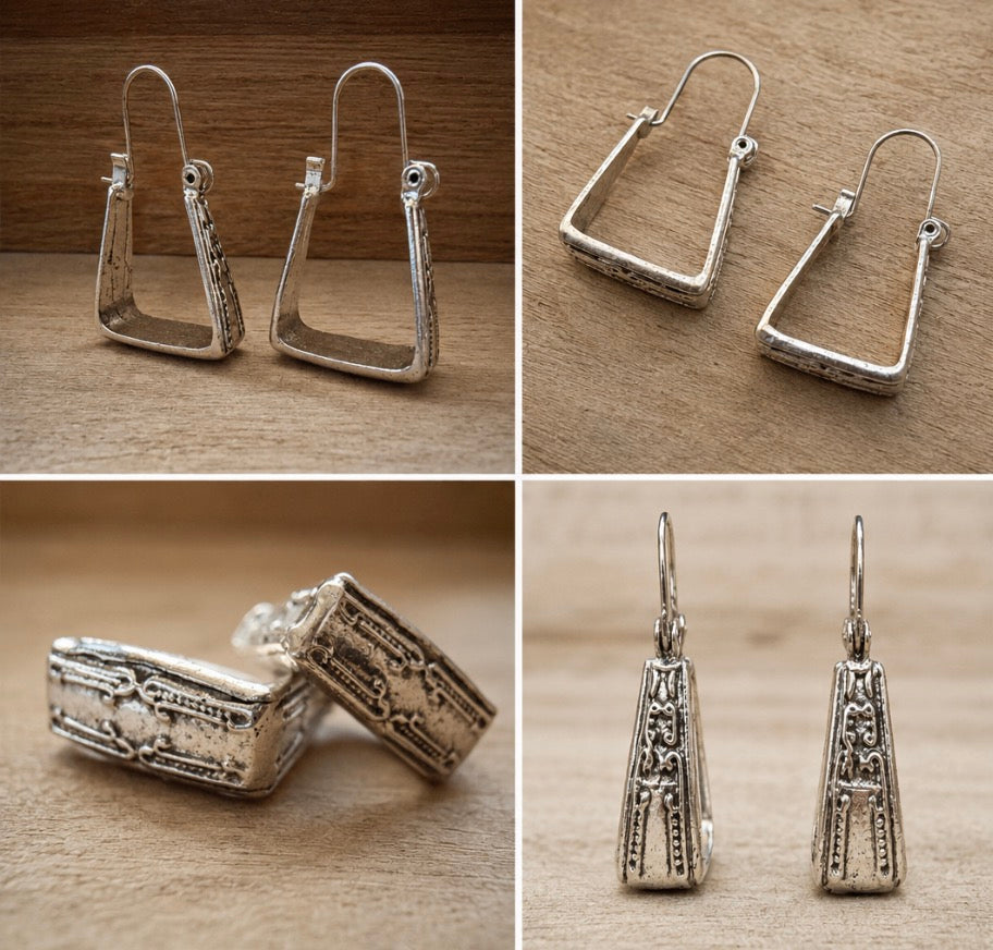 Stirrup Drop Earrings
