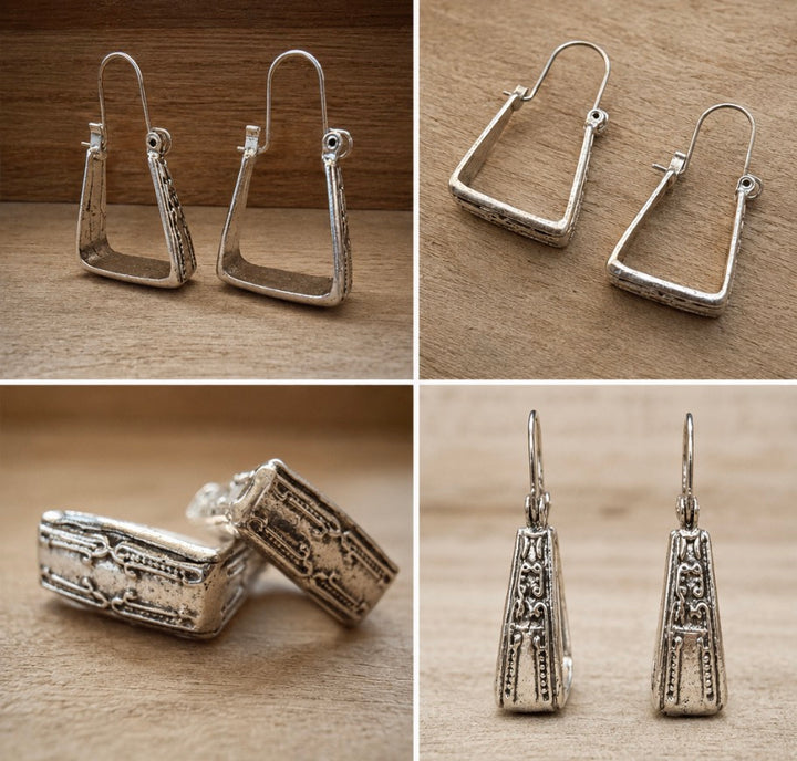 Stirrup Drop Earrings