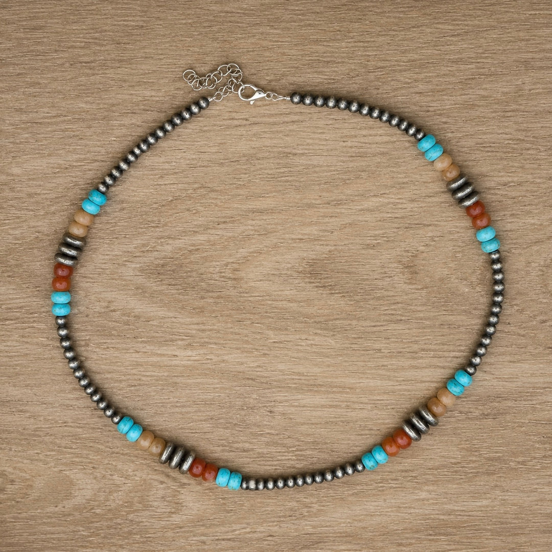 Desert Sky Beaded Necklace | 16” Short