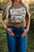 Bronc Postage Stamp Tee