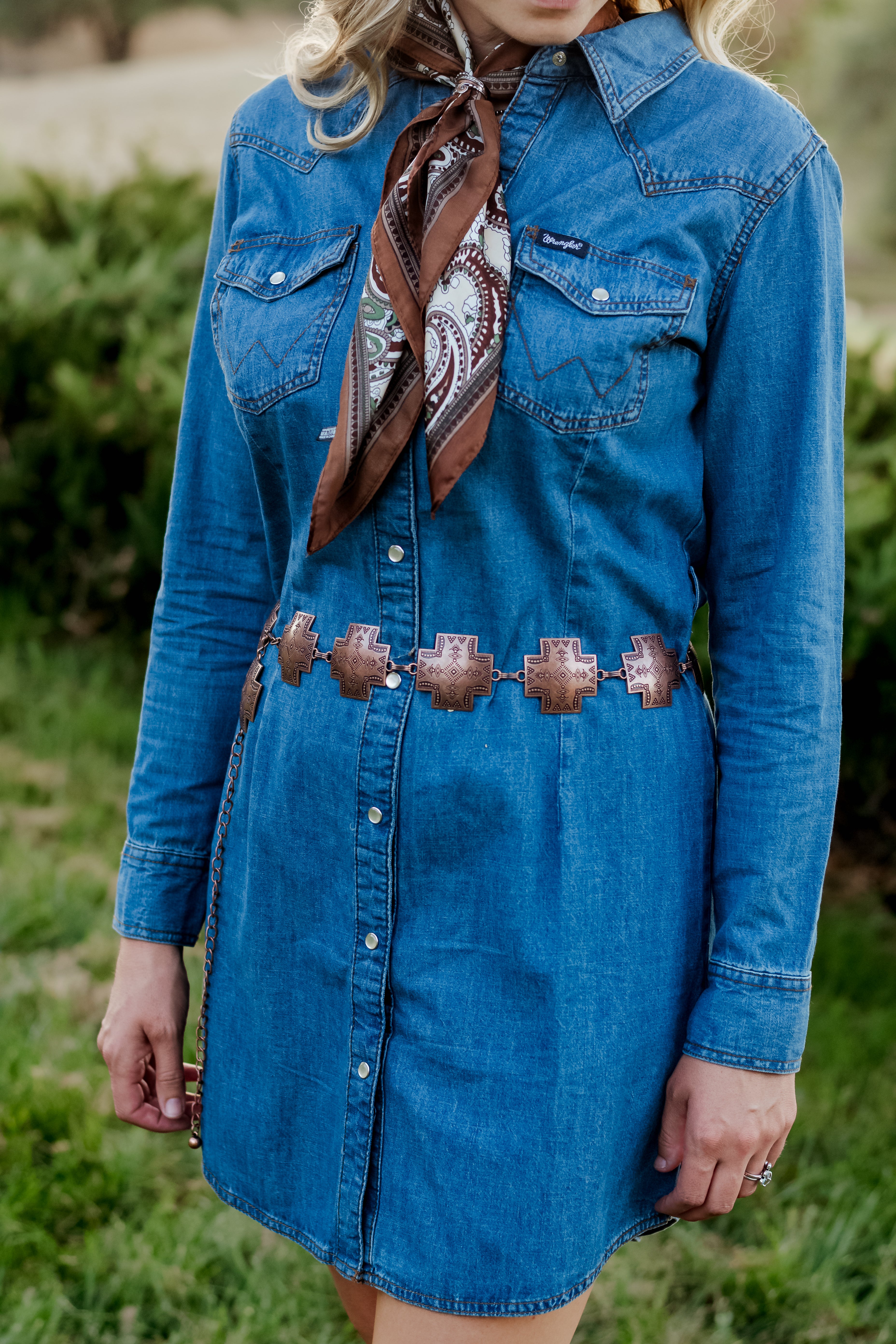 High Desert Concho Chain Belt