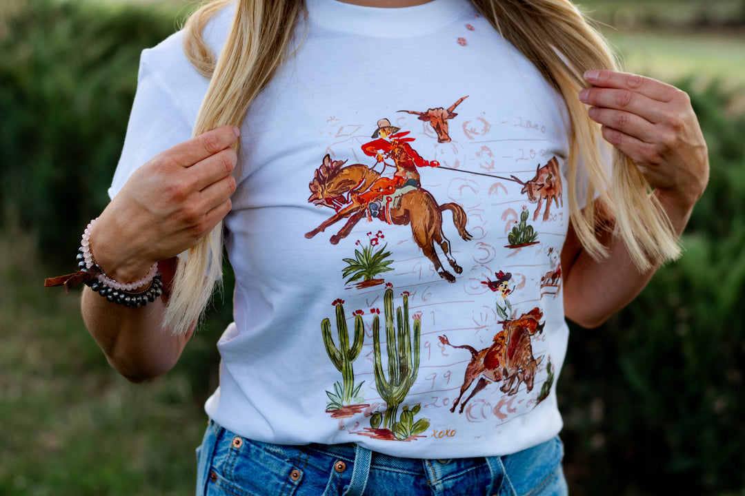 Desert Cowgirl Embordered Tee