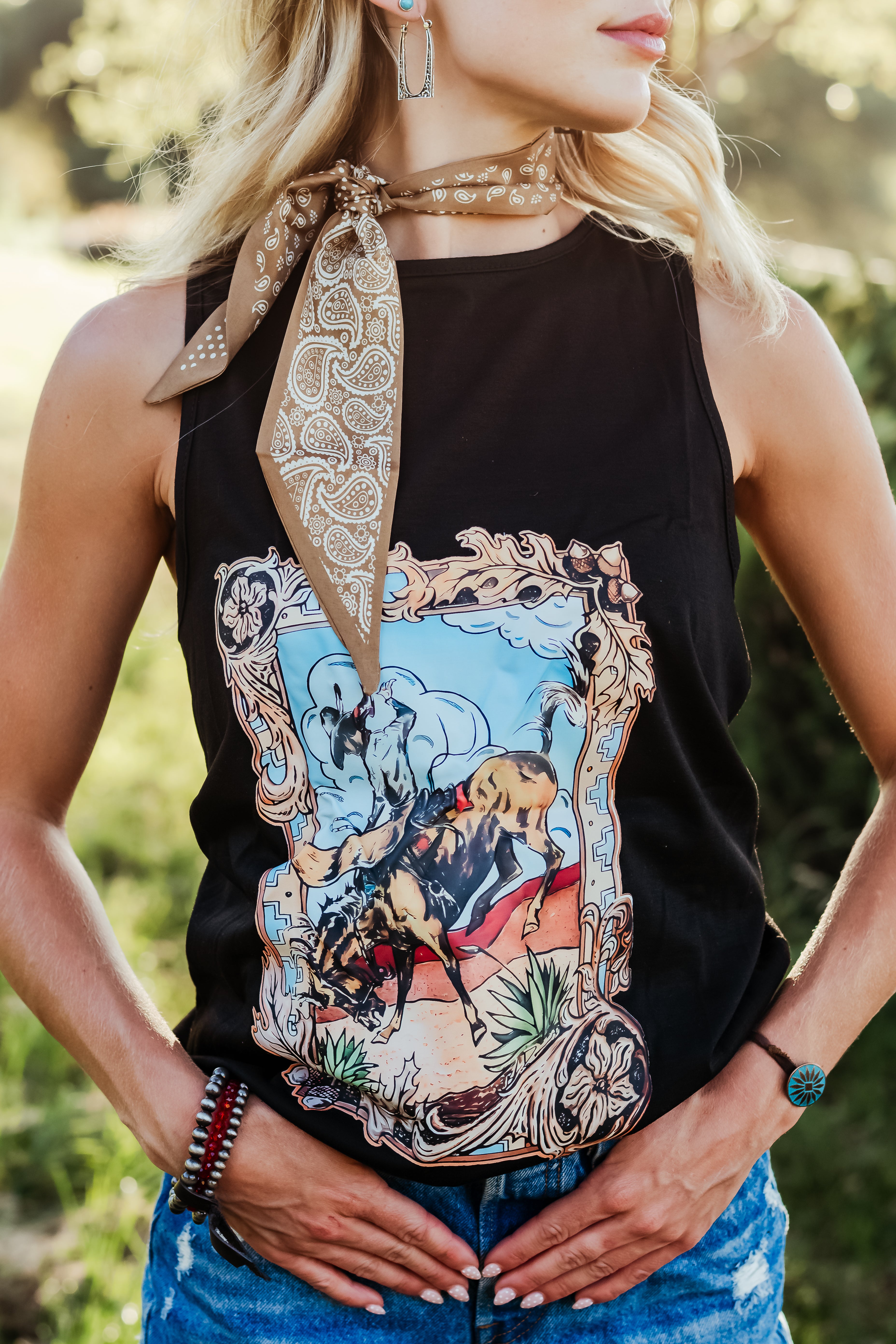 Western Rodeo Crop Tank