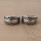 Western Scroll Hoop Earrings
