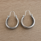 Western Scroll Hoop Earrings