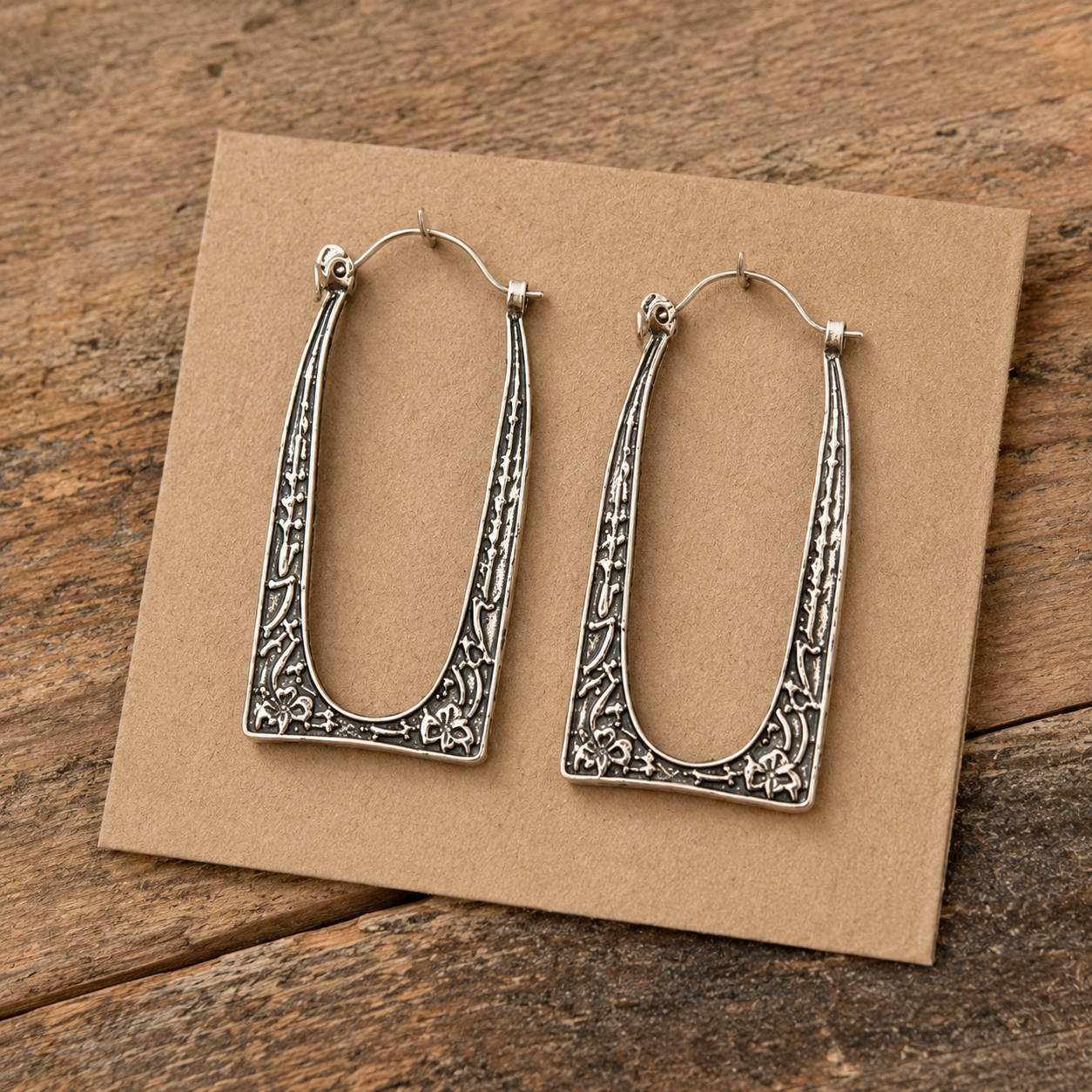 Western U Hoop Earrings