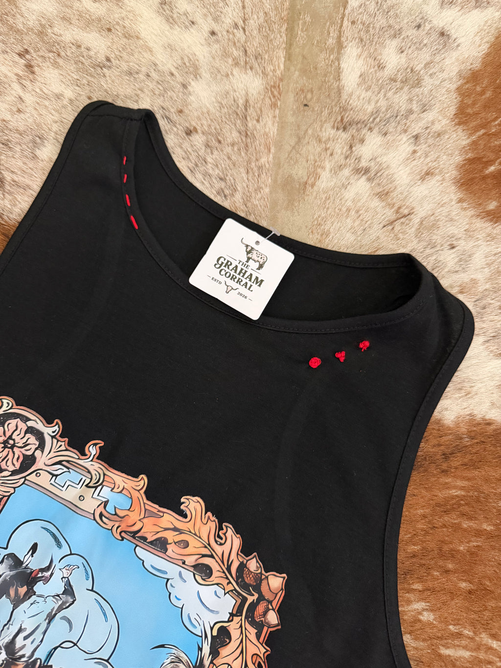 Western Rodeo Embroidered Crop Tank