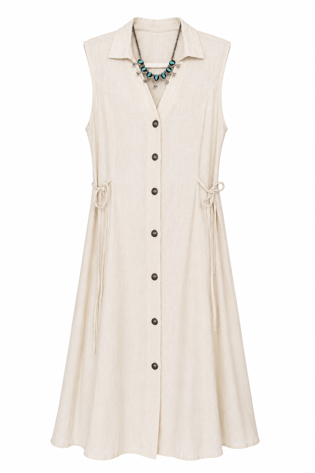 High Desert Linen Midi Dress