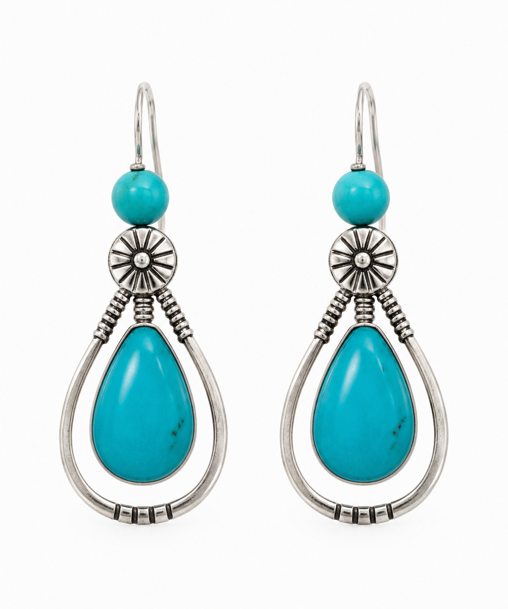 Corral Teardrop Earrings