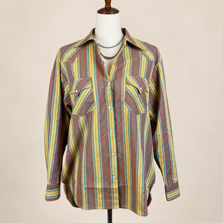 The Sunset Stripe Pearl Snap