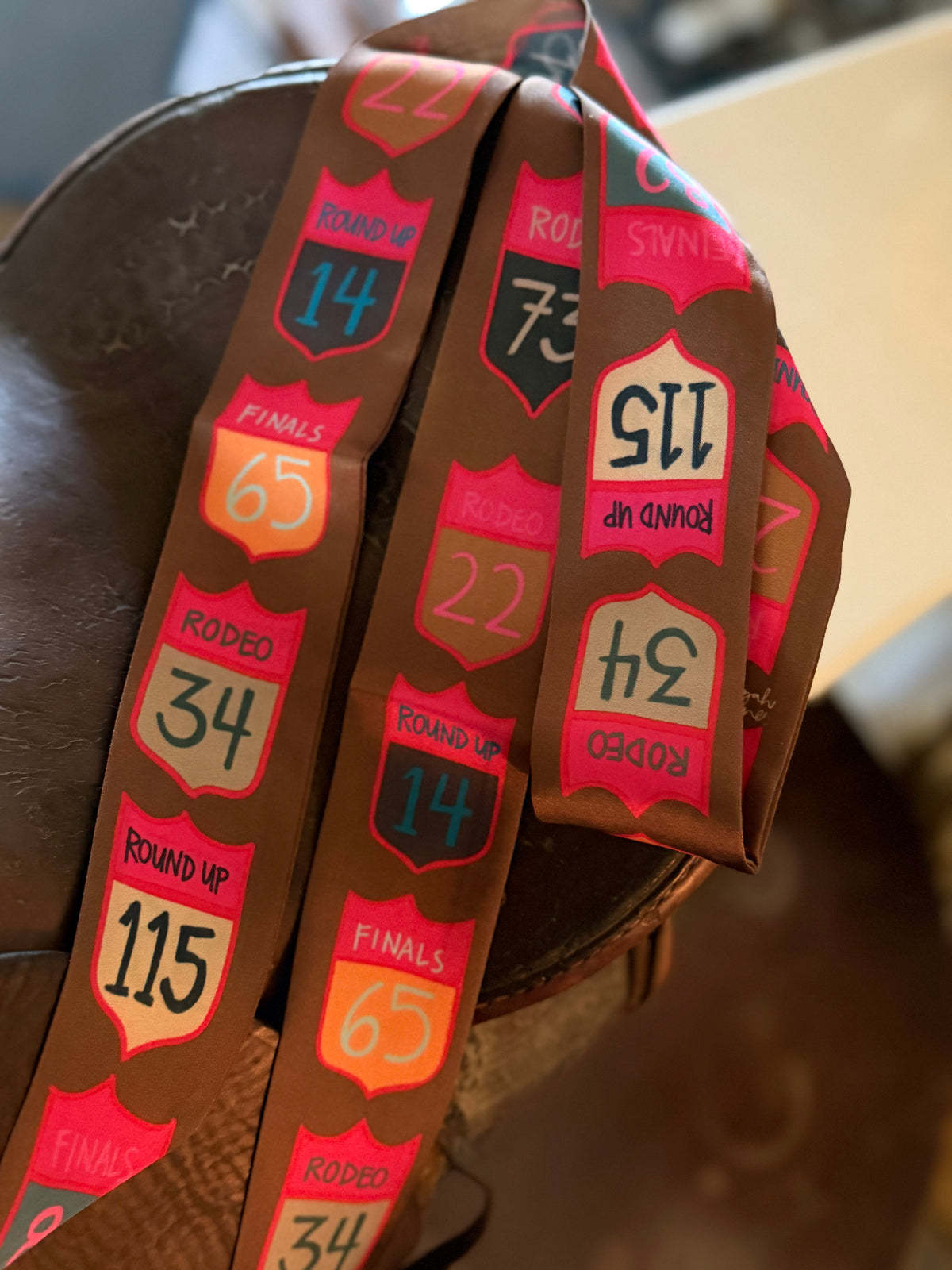 Rodeo Back Numbers Silk Twilly