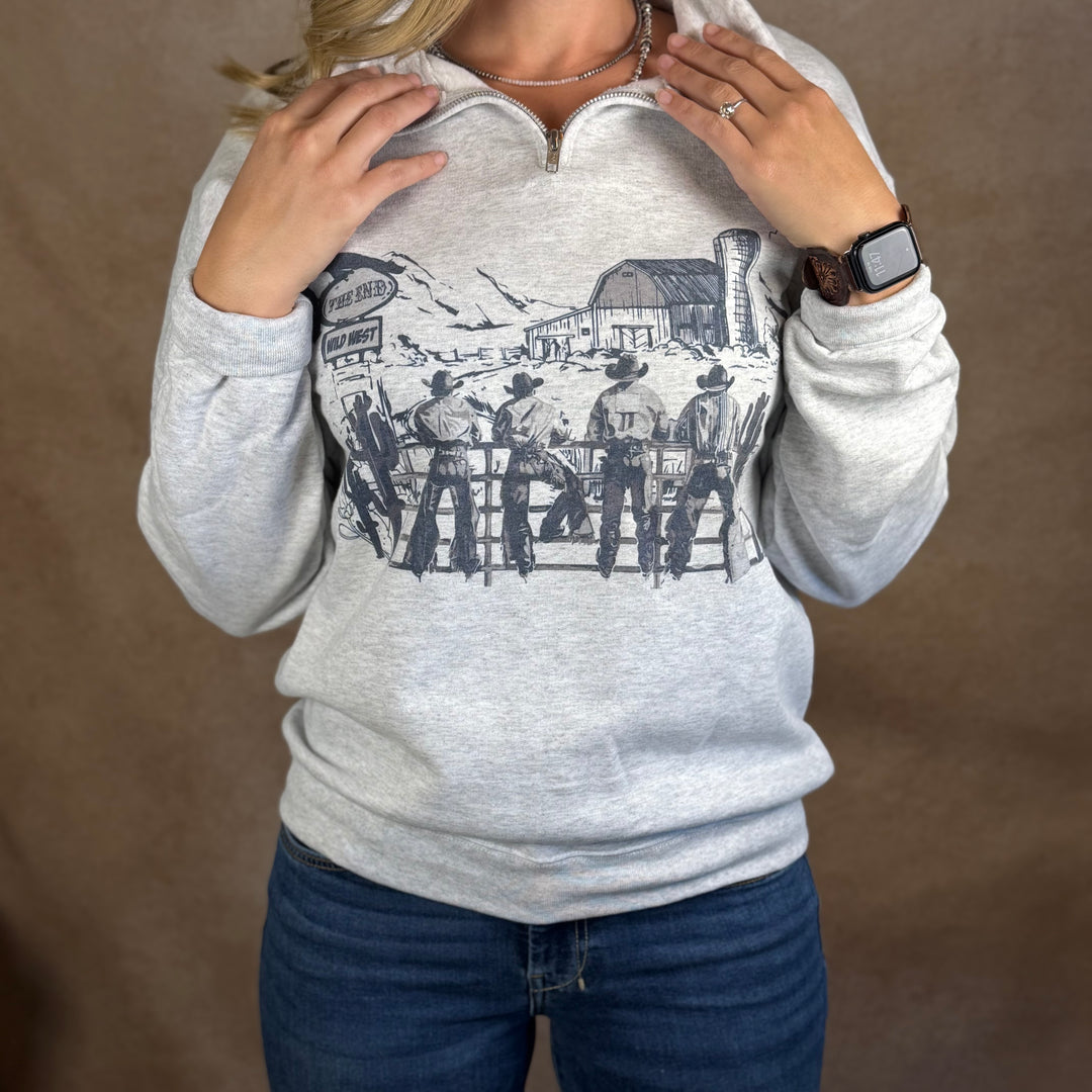 The Cowboy Scene Quarter Zip