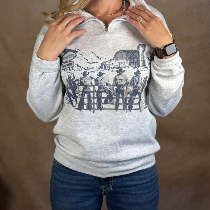 The Cowboy Scene Quarter Zip