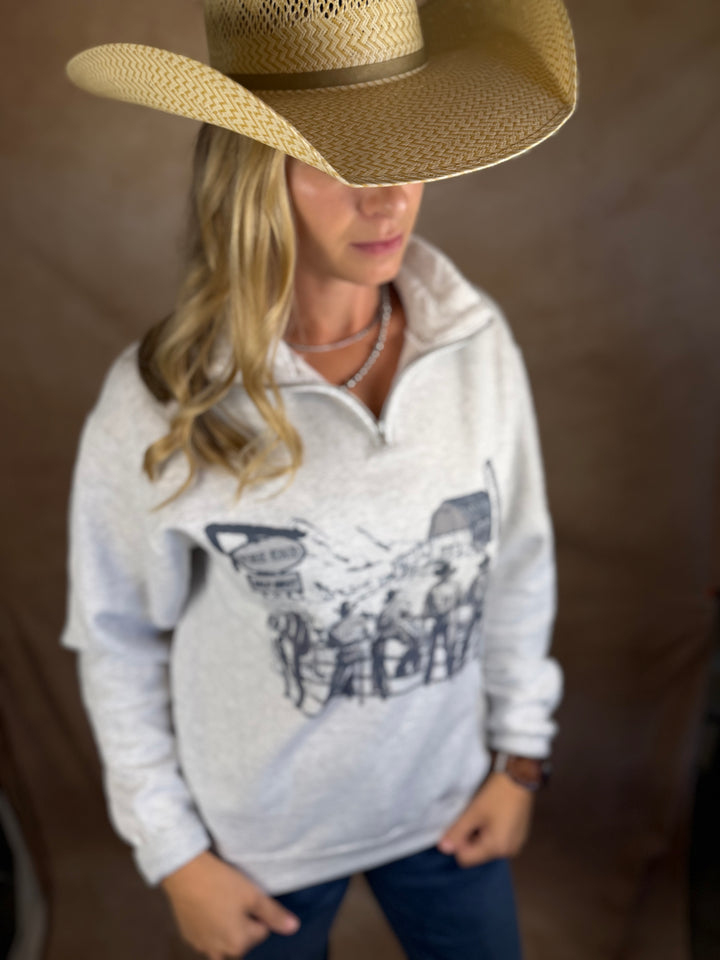 The Cowboy Scene Quarter Zip