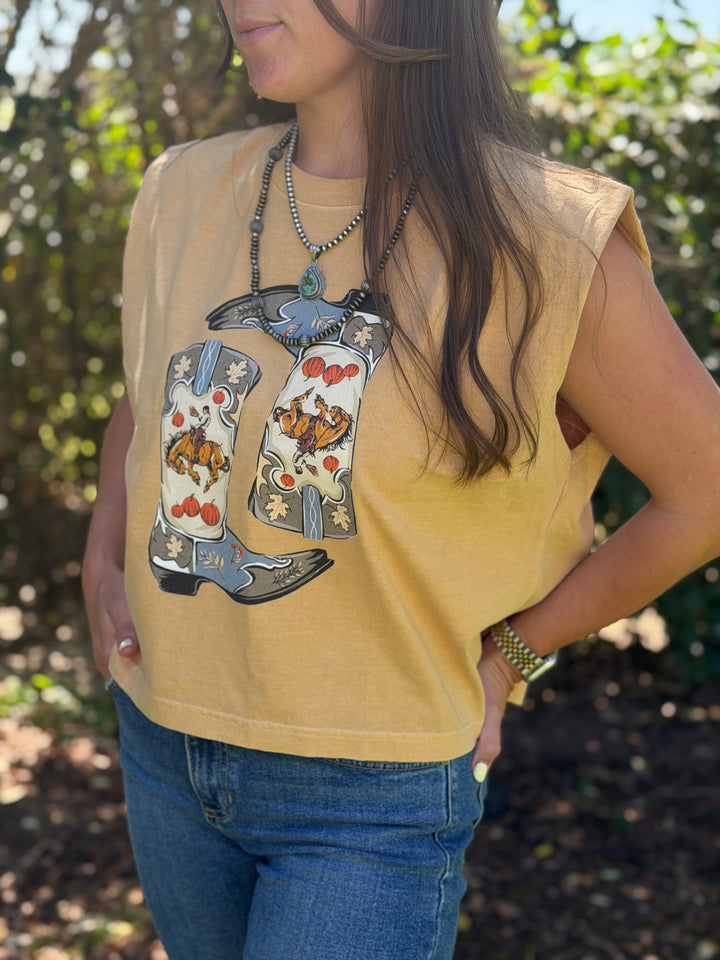 Boot Scootin’ Pumpkin Tank
