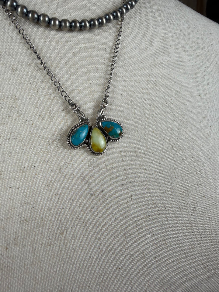 Handmade Sterling Silver Santa Maria with Palomino Necklace