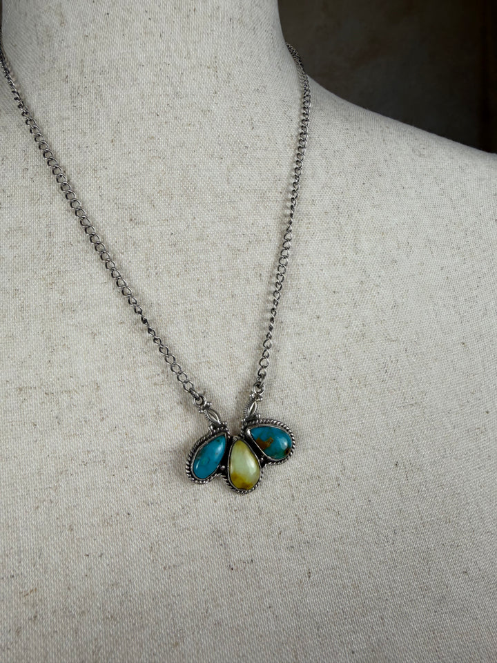 Handmade Sterling Silver Santa Maria with Palomino Necklace