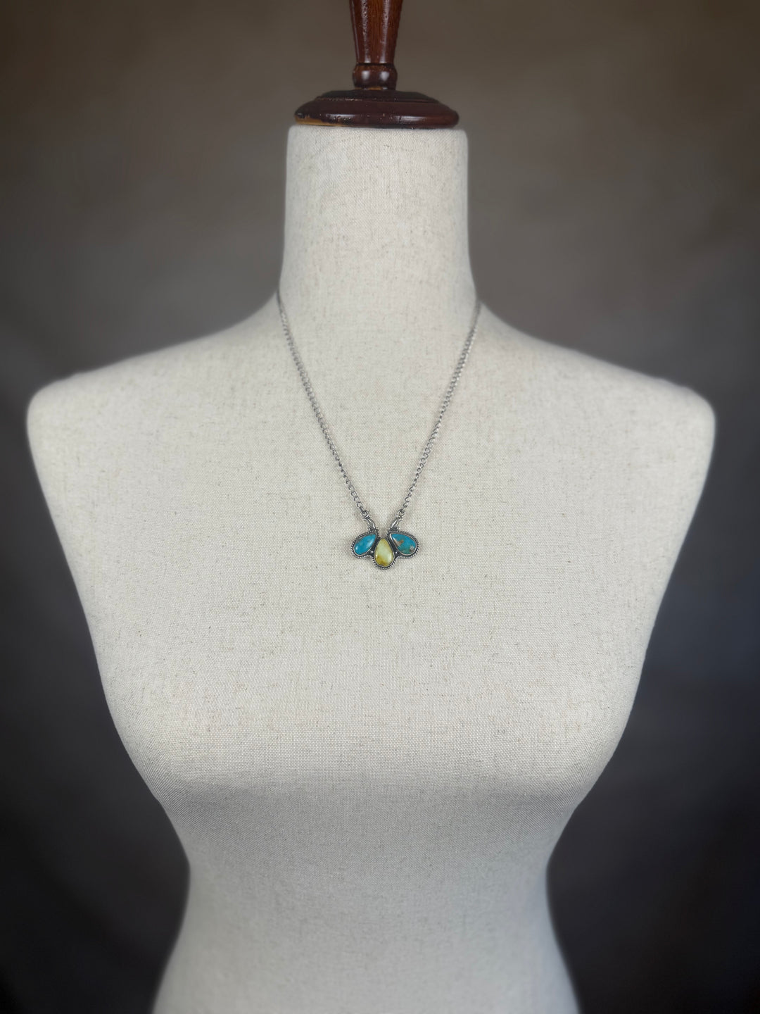 Handmade Sterling Silver Santa Maria with Palomino Necklace