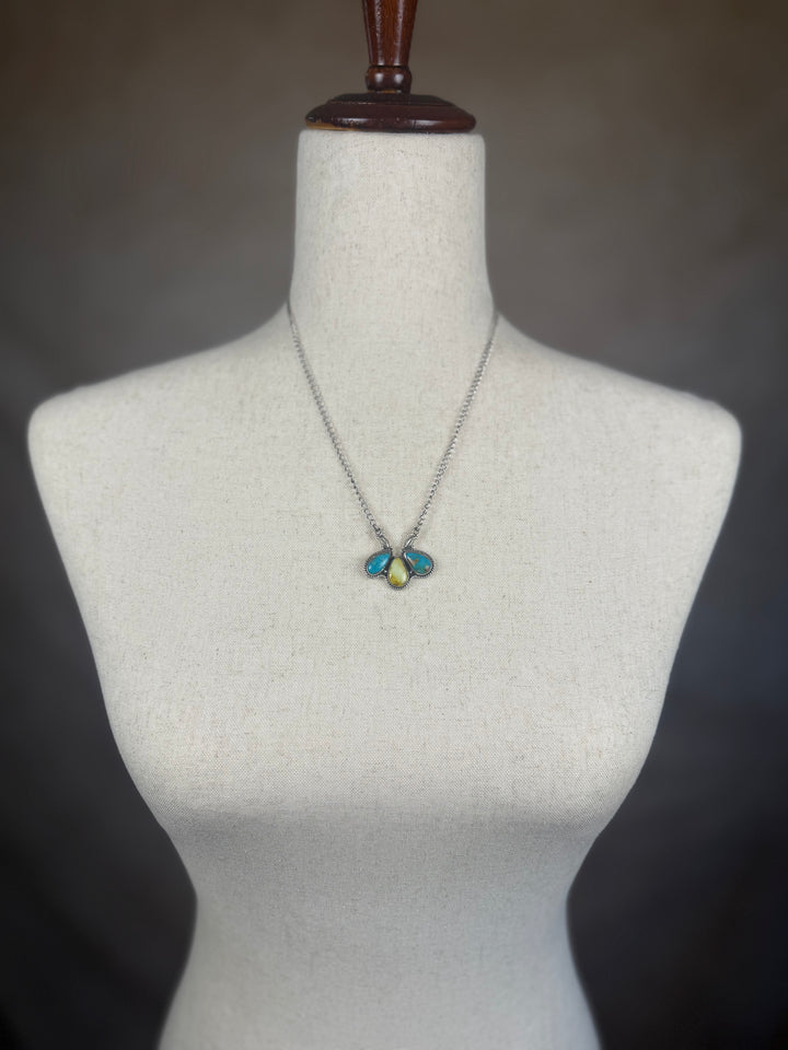 Handmade Sterling Silver Santa Maria with Palomino Necklace