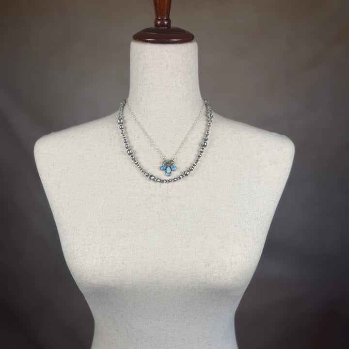 Handmade Sterling Silver Golden Hills with Sonoran Mountain Turquoise