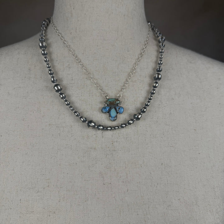 Handmade Sterling Silver Golden Hills with Sonoran Mountain Turquoise